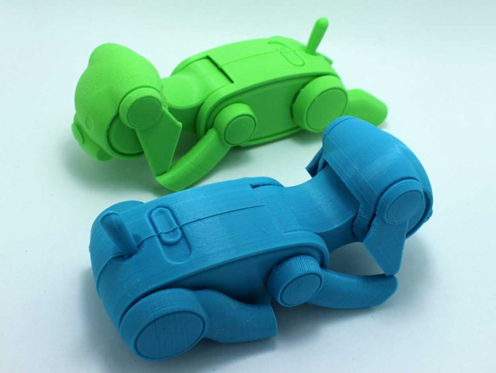 gizmo 3d print robotic dog toy adjustable articulate child fun sleeping