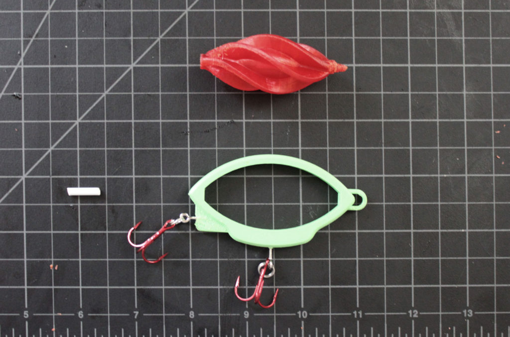 3d print fishing lure outdoor bait spinnow spiral spinning