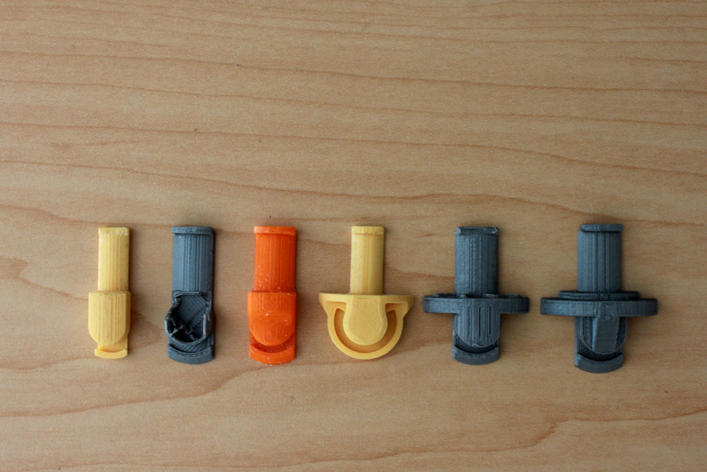 3d printed twistlock clamp retainer prototypes design evolution