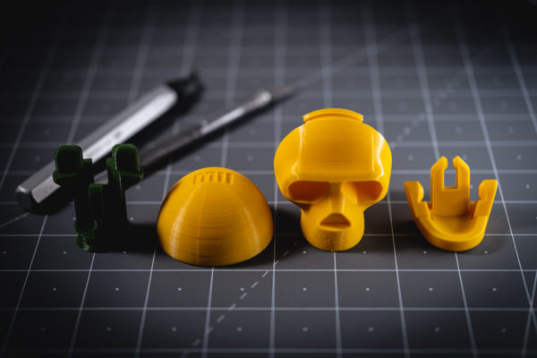 3d printing printed skull