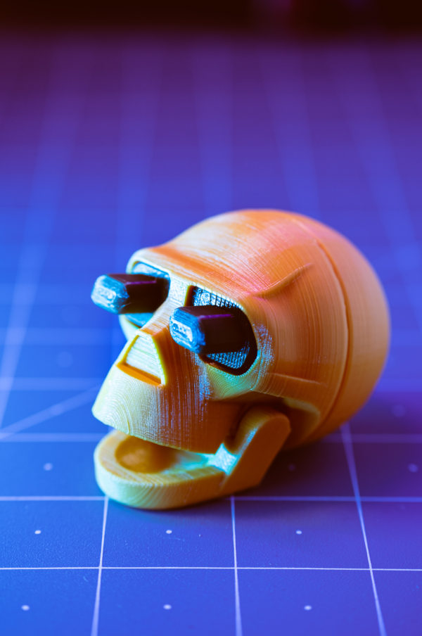 3d printing printed skull